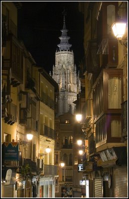 Cathedral Tower at night