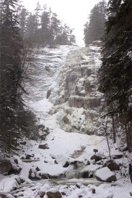 Arethusa Falls. Winter.