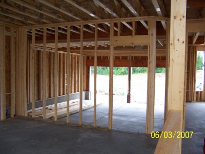 Looking into the garage from the kitchen