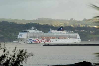 N1312 One of cruise ships parading in front of us