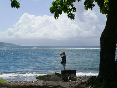 P581 Tautira, Tahitu-Nui on horizon