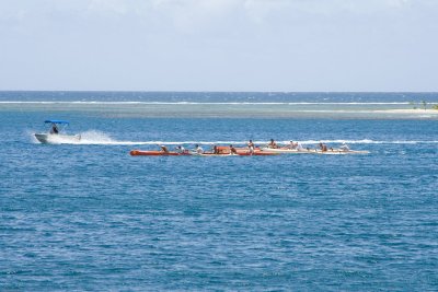 C1456 Canoe Race at Papeete
