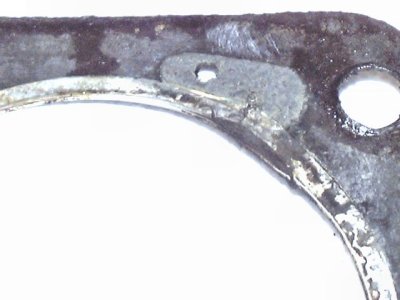 close up of a cracked fire ring