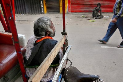 The poor and the Rickshaw man