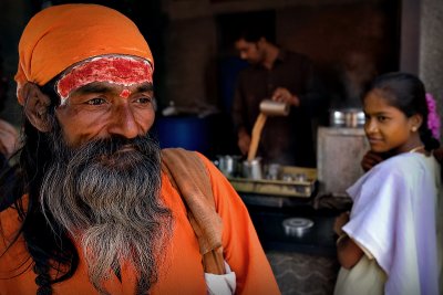 The Sadhu and the lady
