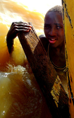 fisherboy on the rudder