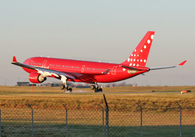Air Greenland  at the moment of touchdown!