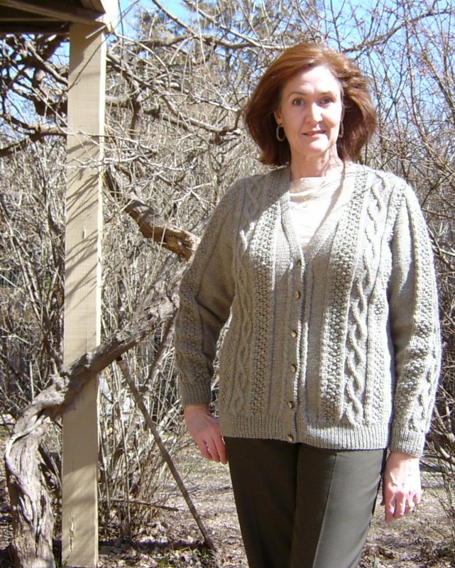 Buttoned Front View Bendigo Cardigan