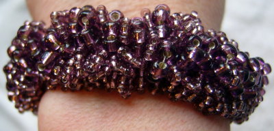 Caterpillar Bracelet Worn - Front