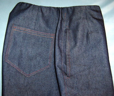 Patch and Inseam Pocket on Jeans