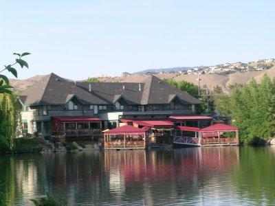 Restaurant across the river from Brian's apartment in Boise