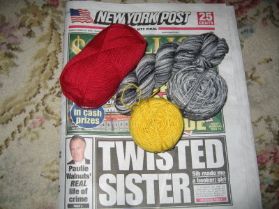 yarn for Tabloid Socks