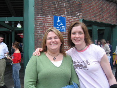 Jen and Kirsten at Fenway