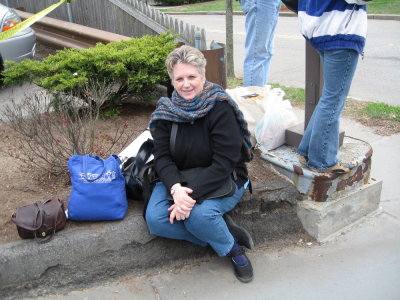 waiting at the Marathon spot