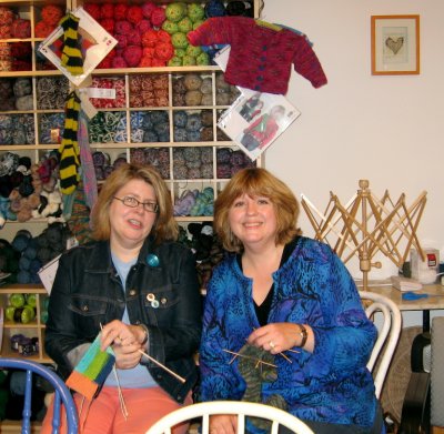Kay and Wendy--Knitting Divas