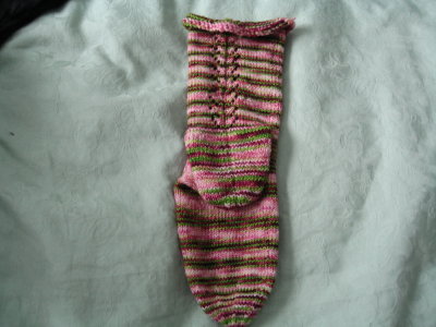 lace on Calla Lily sock