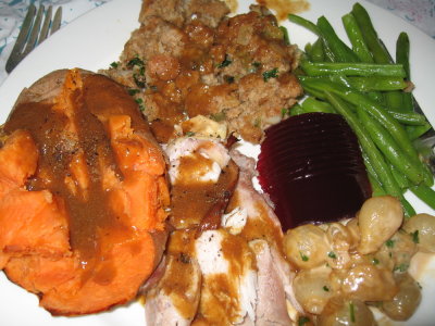 Thanksgiving plate