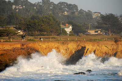 Boardwalk Crashing Waves