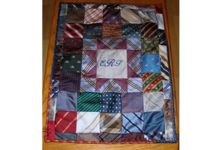 Tie quilt for son