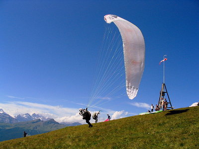 Paragliding over Grindelwald