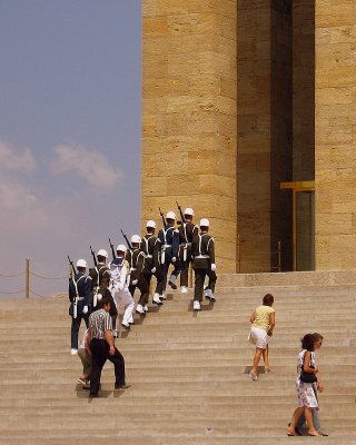 Marching at the Ataturk Mausoleum