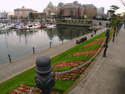 Victoria's inner harbour, and the Empress Hotel