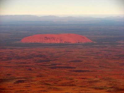 Flying to Uluru