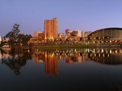 The River Torrens through Adelaide