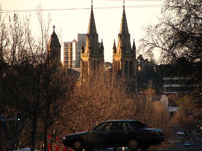 St Peter's Cathedral and someone's car