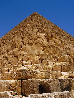 At the base of the Great Pyramid