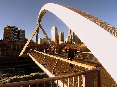 Southgate Foot Bridge, over the Yarra River