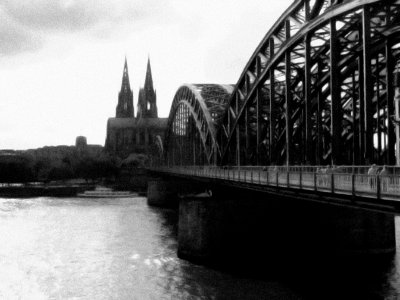 Cologne, the Cathedral and Bridge over the Rhine