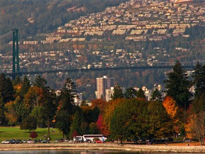 Stanley Park, Lions Gate Bridge and West Vancouver