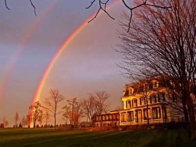 Rainbow over MacKenzie-Childs