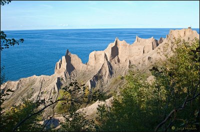 Chimney Bluffs Landscape