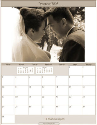 Exclusive Couple Calendar
