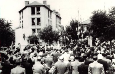 Inauguration de la Place du Gal. Leclerc 1948   -  Photo