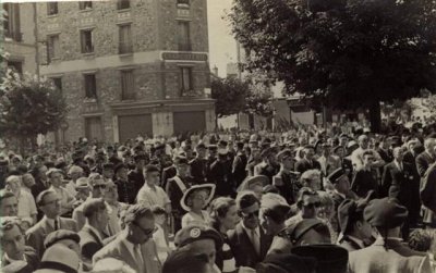Inauguration de la Place du Gal. Leclerc 1948   -  Carte-photo