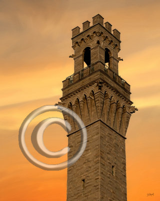 Pilgrim Monument Sunset , Provincetown, MA