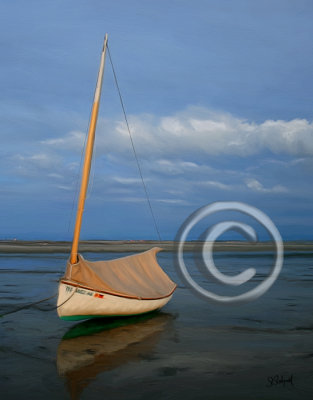 Sailboat Low Tide