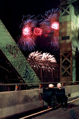 Montral, Les feux du pont Jacques Cartier
