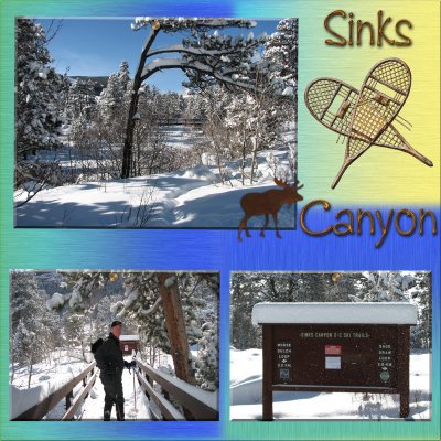 Snowshoeing in the Sinks