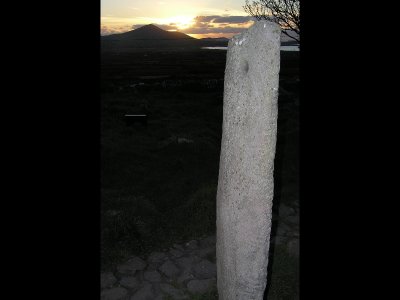 Ogham stone with covenant hole