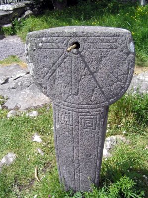 Sundial Stone at Kilmalkedar Church