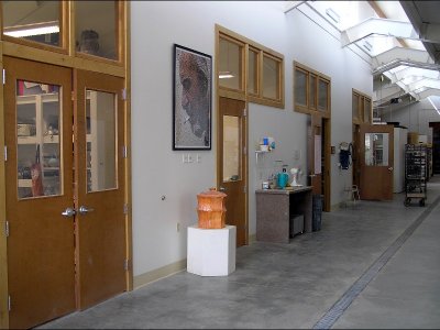 The Artist-in-Residence studio area
