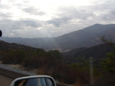 Sun trying to break through the clouds