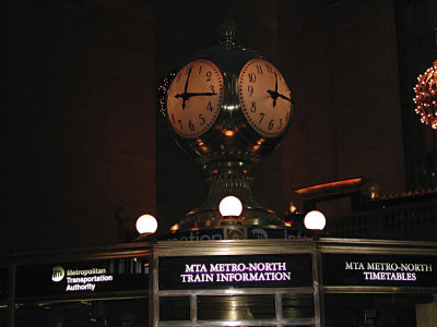 clock at grand central