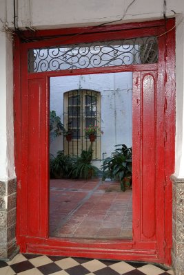 doorway and courtyard