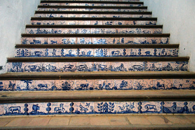 tiled stairway at the bullring