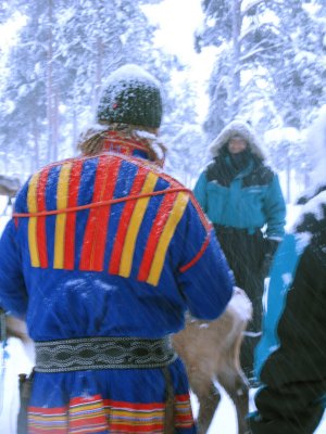 Michael, our Sami guide (the Sami are semi-nomadic reindeer herders in Lapland)